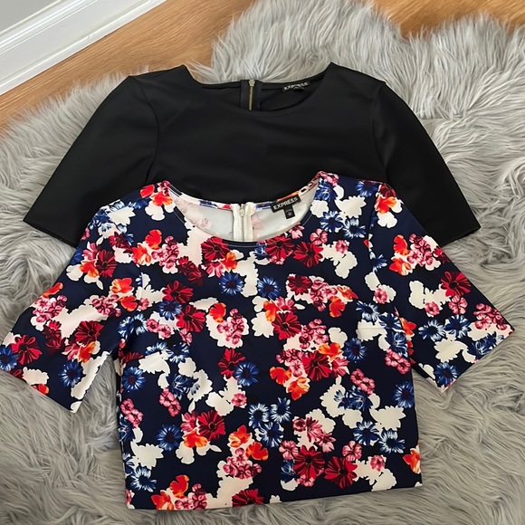 Bundle of Two Express Crop tops - Picture 1 of 6